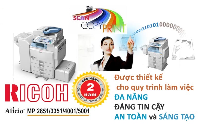 Cho Thuê Máy Photocopy Ricoh MP4001/5001