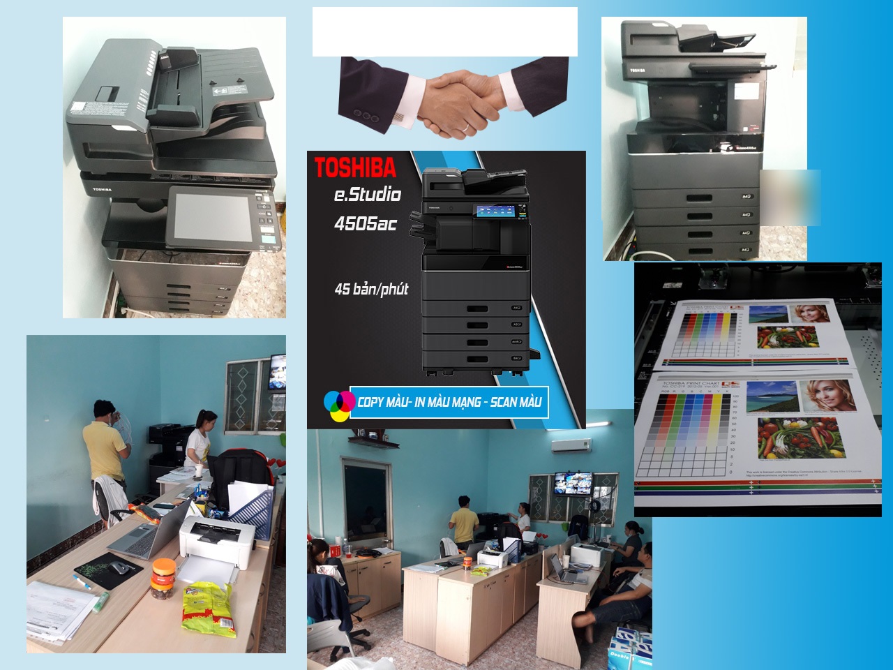 Thuê và bán Máy Photocopy Toshiba e3508/4508/5008A